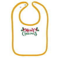 Infant Contrast Trim Terry Bib Thumbnail