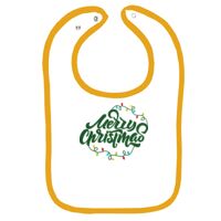 Infant Contrast Trim Terry Bib Thumbnail