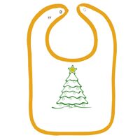 Infant Contrast Trim Terry Bib Thumbnail