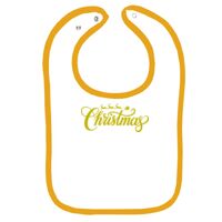 Infant Contrast Trim Terry Bib Thumbnail