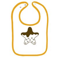 Infant Contrast Trim Terry Bib Thumbnail