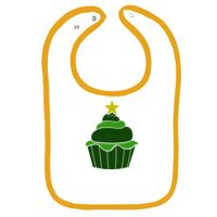 Infant Contrast Trim Terry Bib Thumbnail