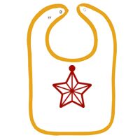 Infant Contrast Trim Terry Bib Thumbnail
