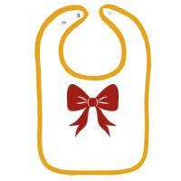 Infant Contrast Trim Terry Bib Thumbnail