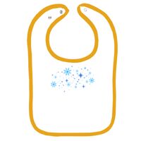 Infant Contrast Trim Terry Bib Thumbnail