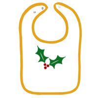 Infant Contrast Trim Terry Bib Thumbnail