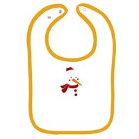 Infant Contrast Trim Terry Bib Thumbnail