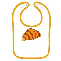 Infant Contrast Trim Terry Bib Thumbnail