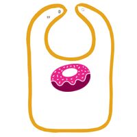 Infant Contrast Trim Terry Bib Thumbnail