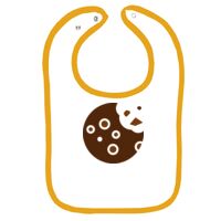 Infant Contrast Trim Terry Bib Thumbnail