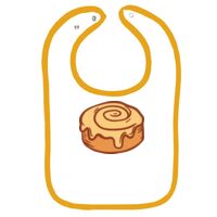Infant Contrast Trim Terry Bib Thumbnail