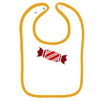 Infant Contrast Trim Terry Bib Thumbnail