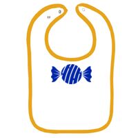 Infant Contrast Trim Terry Bib Thumbnail