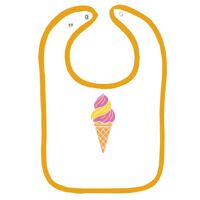 Infant Contrast Trim Terry Bib Thumbnail