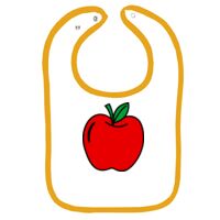 Infant Contrast Trim Terry Bib Thumbnail