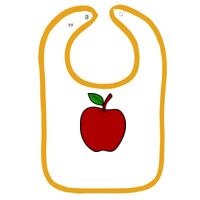 Infant Contrast Trim Terry Bib Thumbnail