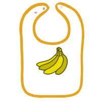 Infant Contrast Trim Terry Bib Thumbnail