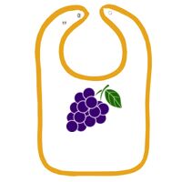 Infant Contrast Trim Terry Bib Thumbnail