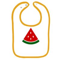 Infant Contrast Trim Terry Bib Thumbnail