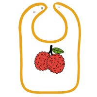 Infant Contrast Trim Terry Bib Thumbnail