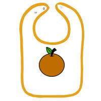 Infant Contrast Trim Terry Bib Thumbnail