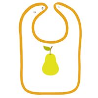 Infant Contrast Trim Terry Bib Thumbnail