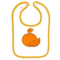 Infant Contrast Trim Terry Bib Thumbnail