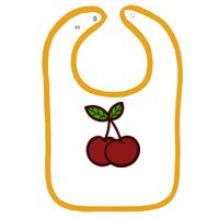 Infant Contrast Trim Terry Bib Thumbnail