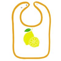 Infant Contrast Trim Terry Bib Thumbnail