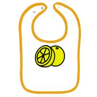 Infant Contrast Trim Terry Bib Thumbnail