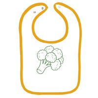 Infant Contrast Trim Terry Bib Thumbnail