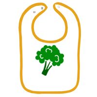 Infant Contrast Trim Terry Bib Thumbnail