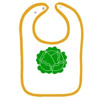 Infant Contrast Trim Terry Bib Thumbnail