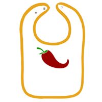 Infant Contrast Trim Terry Bib Thumbnail