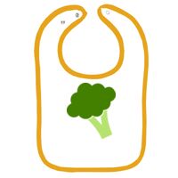 Infant Contrast Trim Terry Bib Thumbnail