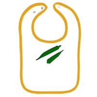 Infant Contrast Trim Terry Bib Thumbnail