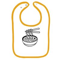Infant Contrast Trim Terry Bib Thumbnail
