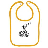 Infant Contrast Trim Terry Bib Thumbnail