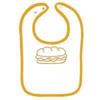 Infant Contrast Trim Terry Bib Thumbnail