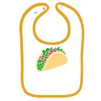 Infant Contrast Trim Terry Bib Thumbnail