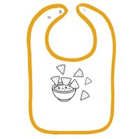 Infant Contrast Trim Terry Bib Thumbnail