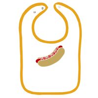 Infant Contrast Trim Terry Bib Thumbnail