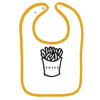 Infant Contrast Trim Terry Bib Thumbnail