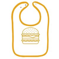 Infant Contrast Trim Terry Bib Thumbnail