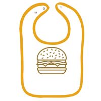 Infant Contrast Trim Terry Bib Thumbnail