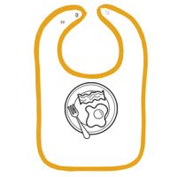 Infant Contrast Trim Terry Bib Thumbnail