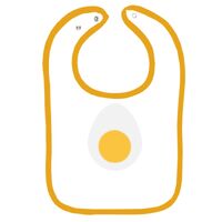 Infant Contrast Trim Terry Bib Thumbnail