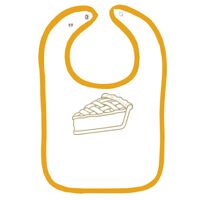 Infant Contrast Trim Terry Bib Thumbnail