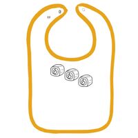 Infant Contrast Trim Terry Bib Thumbnail