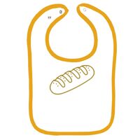 Infant Contrast Trim Terry Bib Thumbnail